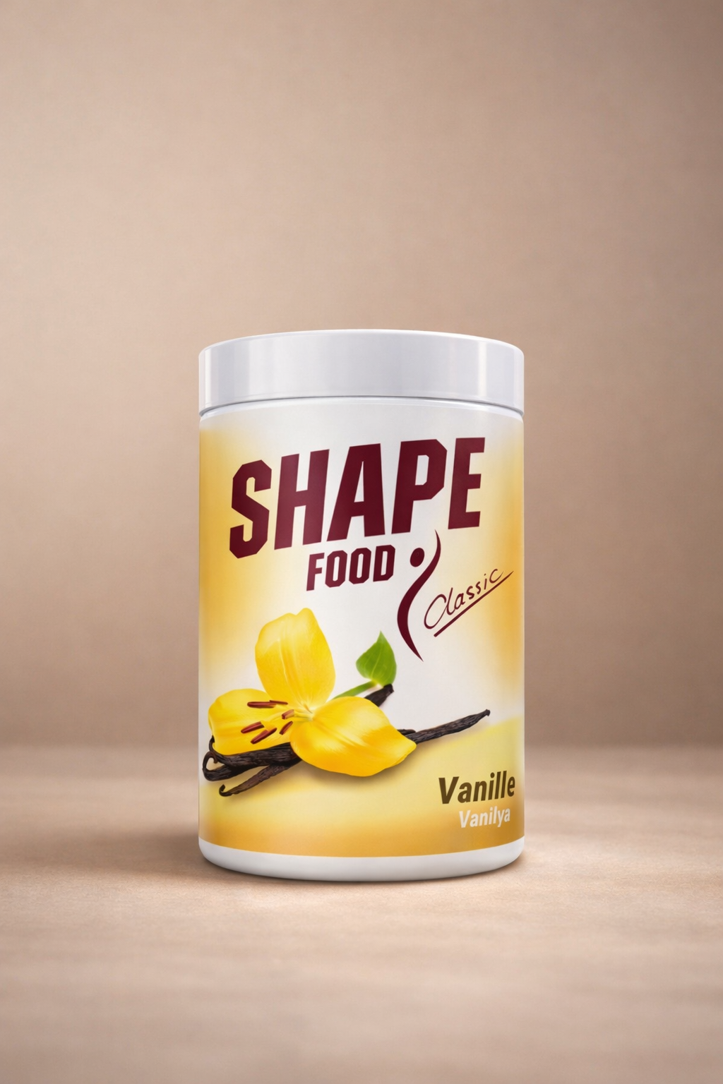 Shape food vanilla