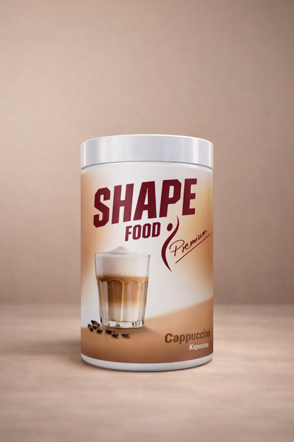 Shape food cappuccino
