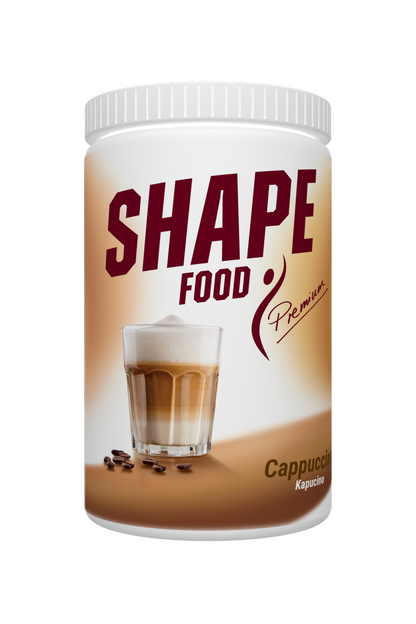 Shape food cappuccino